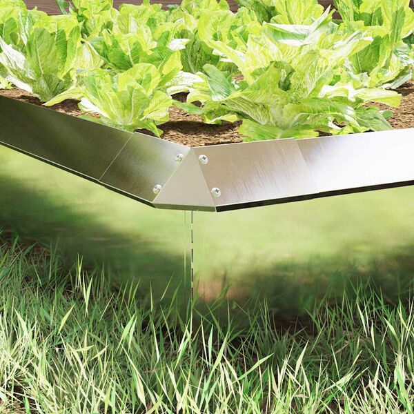 vidaXL Plaňka na &scaron;neky 4 pcs Stř&iacute;brn&aacute; 13,5 x 13,5 x 25 cm