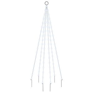 vidaXL V&aacute;nočn&iacute; stromek na stož&aacute;r 108 studen&yacute;ch b&iacute;l&yacute;ch LED diod 180 cm