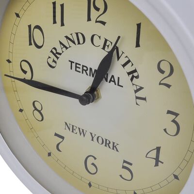 vidaXL Oboustranné nástěnné hodiny klasický design