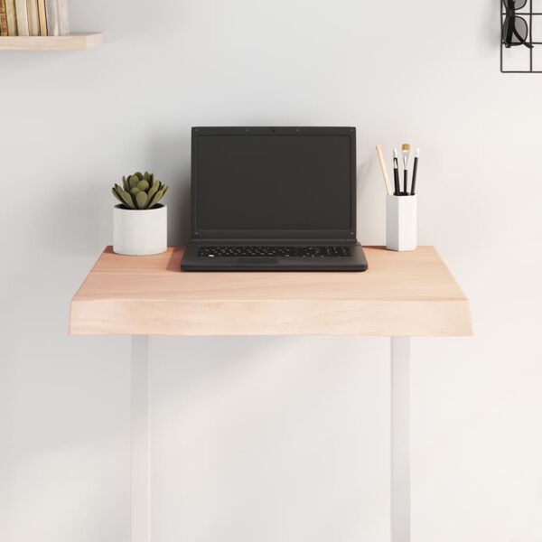 vidaXL Stoln&iacute; deska 60x60x(2-6) cm neo&scaron;etřen&yacute; masivn&iacute; dřevo živ&aacute; hrana