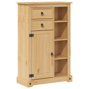 vidaXL Koupelnov&aacute; skř&iacute;ňka Corona 70 x 33 x 110 cm masivn&iacute; borov&eacute; dřevo