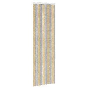 vidaXL Z&aacute;clona proti hmyzu Chenille &Scaron;ed&aacute; a b&eacute;žov&aacute; 56 x 185 cm 100% PP