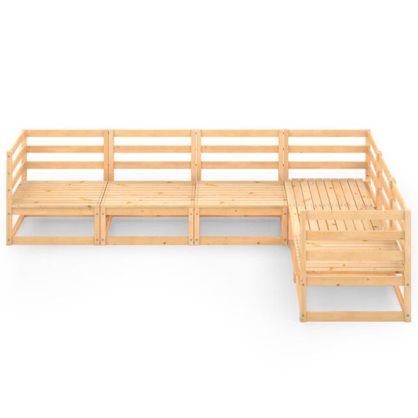 vidaXL 6d&iacute;ln&aacute; zahradn&iacute; sedac&iacute; souprava masivn&iacute; borov&eacute; dřevo