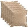 vidaXL Pol&scaron;t&aacute;ř 6 ks HOUTEN Taupe 45 x 45 cm Čenilkov&aacute; tkanina