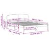 vidaXL R&aacute;m postele s čelo Př&iacute;rodn&iacute; 160 x 200 cm Masivn&iacute; borov&eacute; dřevo