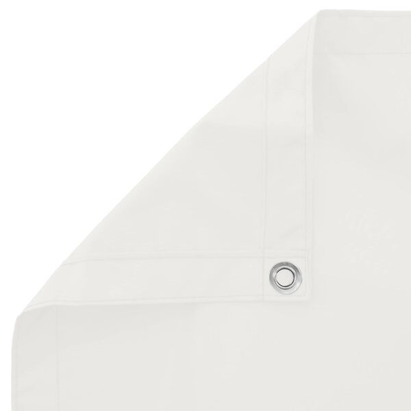 vidaXL Balkonov&aacute; clona B&iacute;l&yacute; 100 x 700 cm Oxford l&aacute;tka