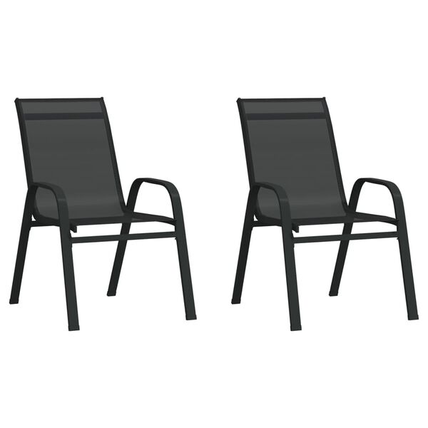 vidaXL 3dílný zahradní bistro set černý