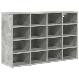 vidaXL Skř&iacute;ň na obuv 103 x 30 x 67 cm Kompozitn&iacute; dřevo Betonově &scaron;ed&aacute;
