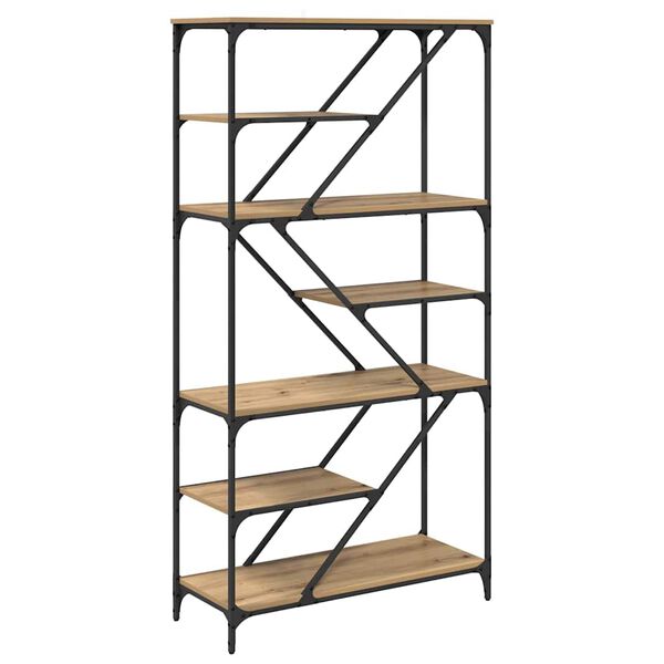 vidaXL Knihovna Artisanov&yacute; dub 91 x 36 x 176 cm kompozitn&iacute; dřevo