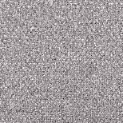 vidaXL Čelo postele typu ušák světle šedé 147x16x78/88 cm textil
