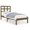vidaXL R&aacute;m postele medově hněd&yacute; masivn&iacute; dřevo 100 x 200 cm