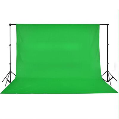 vidaXL Fotopozadí bavlněné zelené 500 x 300 cm klíčovací