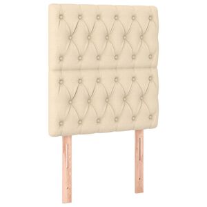 vidaXL Čelo postele kr&eacute;mov&eacute; 80x7x118/128 cm l&aacute;tkov&eacute;