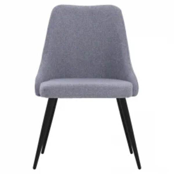 vidaXL Otočn&eacute; j&iacute;deln&iacute; židle 4 ks světle &scaron;ed&eacute; textil