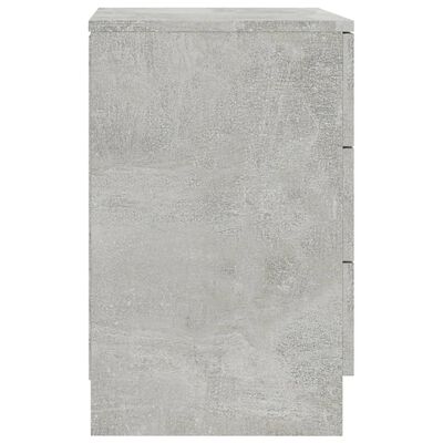 vidaXL Noční stolky 2 ks betonově šedé 38 x 35 x 56 cm dřevotříska