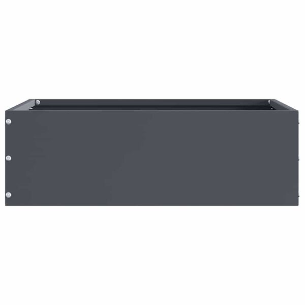 vidaXL Okraj tr&aacute;vn&iacute;ku 6 pcs Antracit 40 x 40 x 13 cm Ocel