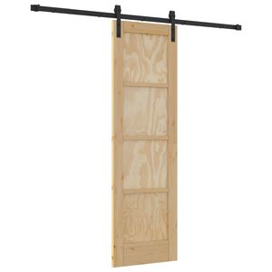 vidaXL Posuvn&eacute; dveře 61 x 198,5 cm Masivn&iacute; borovicov&eacute; dřevo
