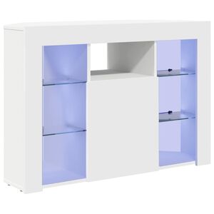 vidaXL Rohov&yacute; LED TV stojan 100x40x68cm B&iacute;l&aacute; Kompozitn&iacute; dřevo