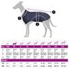 vidaXL Pláštěnka pro psy s reflexními proužky polyester modrá XS