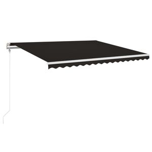 vidaXL Automatick&aacute; zatahovac&iacute; mark&yacute;za 400 x 350 cm antracitov&aacute;