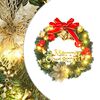 vidaXL V&aacute;nočn&iacute; věnec s 15 LED diodami zelen&yacute; 30 cm