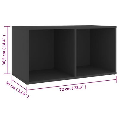 vidaXL 6dílný set TV skříněk šedý dřevotříska