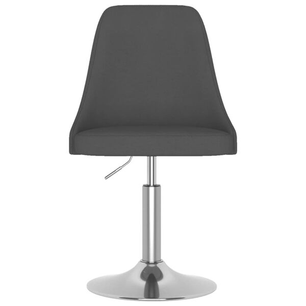 vidaXL Barová židle tmavě šedá textil