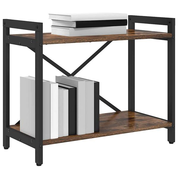 vidaXL Knihovna Kouřov&yacute; dub 60 x 30 x 50 cm kompozitn&iacute; dřevo