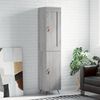 vidaXL Skř&iacute;ň highboard &scaron;ed&aacute; sonoma 34,5 x 34 x 180 cm kompozitn&iacute; dřevo