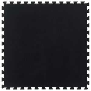 vidaXL Gumov&aacute; podlahov&aacute; dlaždice čern&aacute; 12 mm 100 x 100 cm