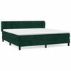 vidaXL Box spring postel s matrac&iacute; tmavě zelen&aacute; 160x200 cm samet