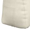 vidaXL Polštář na záda Krémová 80 x 24 x 50 cm samet