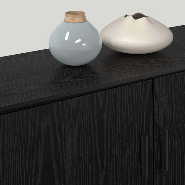 vidaXL N&aacute;stěnn&yacute; TV skř&iacute;ňov&yacute; set 3 pcs Čern&yacute; dub 100 x 34,5 x 40 cm