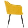 vidaXL J&iacute;deln&iacute; židle 2 ks hořčicově žlut&eacute; samet