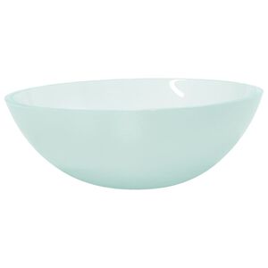 vidaXL Umyvadlo sklo 50 x 37 x 14 cm ml&eacute;čn&eacute;