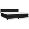 vidaXL Box spring postel s matrac&iacute; čern&aacute; 200x200 cm textil