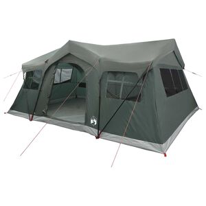 vidaXL Rodinn&yacute; stan 487 x 340 x 216 cm Arm&aacute;dně zelen&aacute; Polyester a ocel