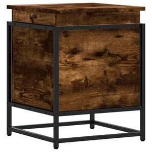 vidaXL &Uacute;ložn&yacute; box s v&iacute;kem kouřov&yacute; dub 40x40x51,5 cm kompozitn&iacute; dřevo