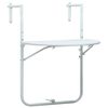 vidaXL Z&aacute;věsn&yacute; stůl na balkon b&iacute;l&yacute; 60x64x83,5 cm plast ratanov&yacute; vzhled