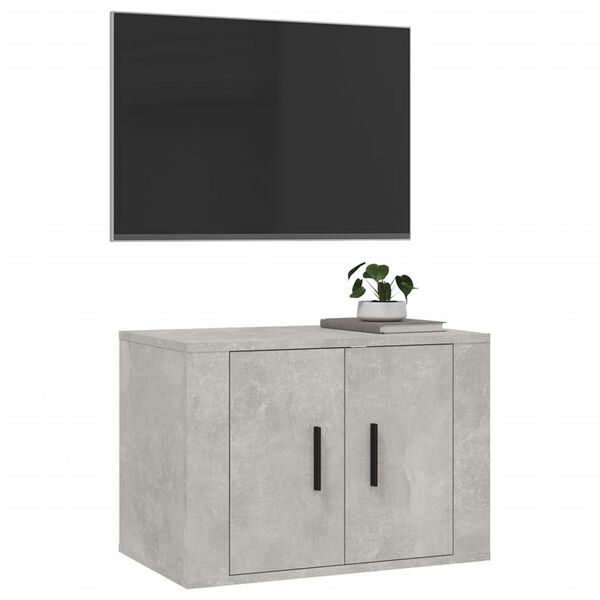 vidaXL N&aacute;stěnn&aacute; TV skř&iacute;ňka betonově &scaron;ed&aacute; 57 x 34,5 x 40 cm
