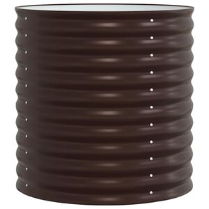 vidaXL Vyv&yacute;&scaron;en&yacute; z&aacute;hon Hněd&aacute; 80 x 80 x 81 cm Ocel