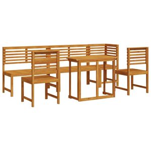 vidaXL Zahradní bistro set 6 pcs Hnědá masivní akáciové dřevo