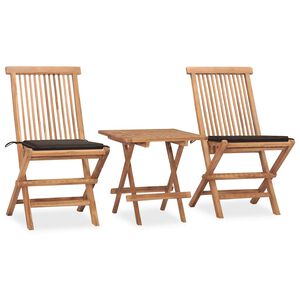 vidaXL 3d&iacute;ln&yacute; skl&aacute;dac&iacute; zahradn&iacute; j&iacute;deln&iacute; set s podu&scaron;kou masivn&iacute; teak