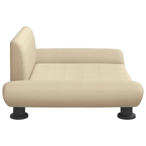 vidaXL Pelíšek pro psy krémový 70 x 45 x 28 cm textil