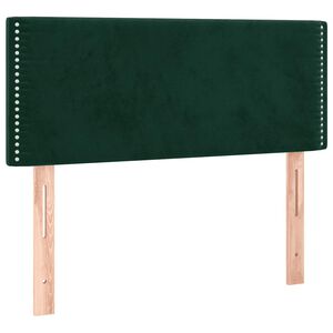 vidaXL Čelo postele tmavě zelen&eacute; 80 x 5 x 78/88 cm samet
