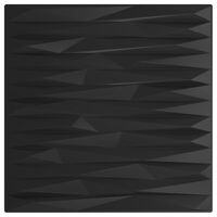 vidaXL Nástěnné panely 12 ks černé 50 x 50 cm EPS 3 m² kámen