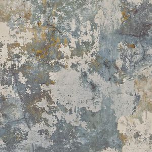 DUTCH WALLCOVERINGS Tapeta vzor beton &scaron;ed&aacute; a zelen&aacute;