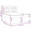 vidaXL Box spring postel s matrac&iacute; modr&aacute; 200 x 200 cm samet