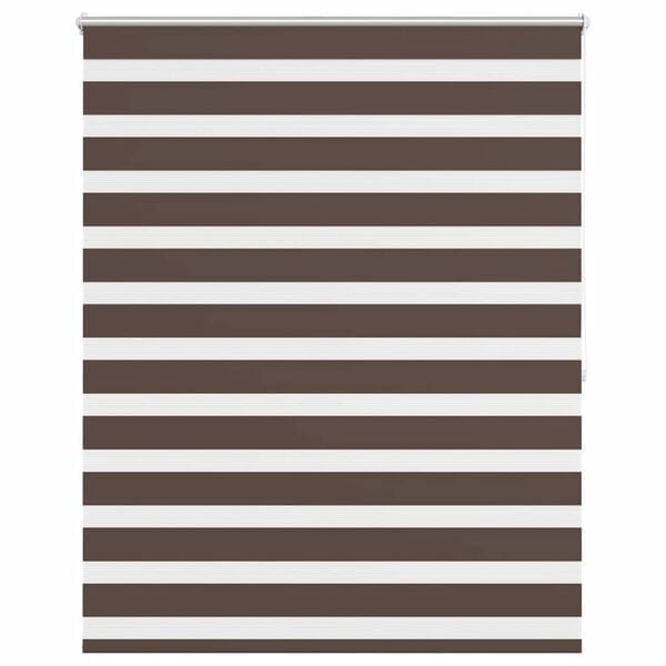 vidaXL Roleta den a noc / Zebra / Twinroll 120x175 cm kávová