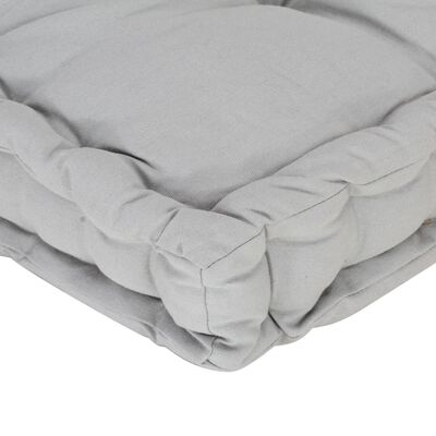 vidaXL Poduška na nábytek z palet bavlna 120 x 80 x 10 cm šedá